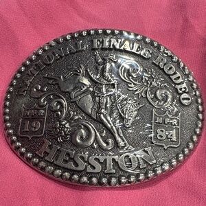 Silver Rodeo Belt Buckle